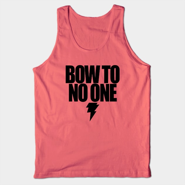 BLACK ADAM - BOW TO NO ONE Tank Top by KERZILLA